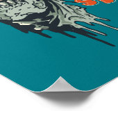 Poster C'Est La Saison D'Être Éffrayant Halloween Crâne Z (Coin)