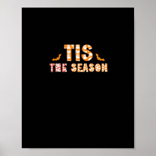 Poster C'est la saison drôle de design d'Halloween