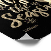 Poster C'EST LA SAISON drôle Noël gnome (Coin)