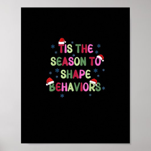 Poster C'Est La Saison Du Comportement De Noël Analyste C (Devant)