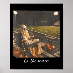 Poster C'est la saison Football Automne Halloween Raton l