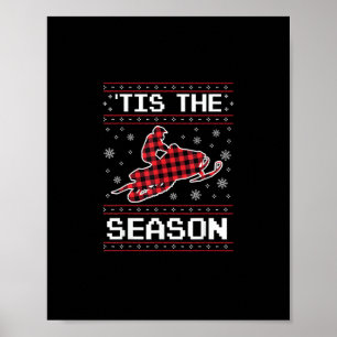 Poster C'est la saison Football Pumpkin Automne Thanksgiv