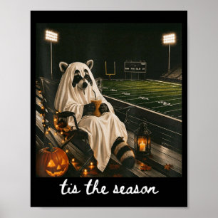 Poster C'est la saison Football Raton Fantôme Halloween