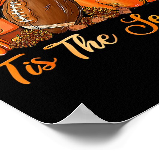 Poster C'Est La Saison Footll Café Latte Feuilles Hello P (Coin)