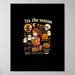 Poster C'Est La Saison Halloween Anime Icons Design Autom