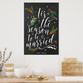 Poster C'est la saison pour être marié signe de mariage d (Cuisine)