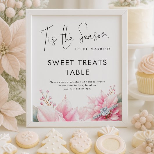 Poster C'est la saison Table de friandises pour la fête d