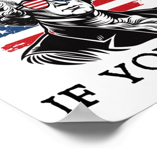 Poster C'est la seule trahison si vous perdez George Wash (Coin)