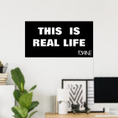 POSTER C'EST LA VÉRITABLE VIE, MAINE, (Bureau à domicile)