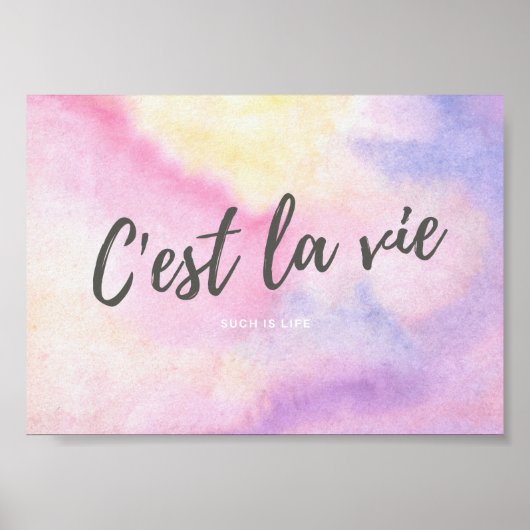 Poster CEST LA VIE French Telle est la vie (Devant)