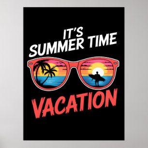 Poster C'est l'ambiance des vacances d'été