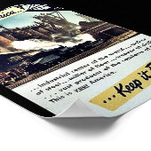 Poster C'Est L'Amérique Qui La Garde Libre ! (Coin)