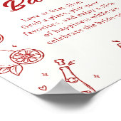 Poster C'est l'Amour Panneau de Bar à Pizza pour une Mari (Coin)