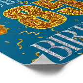 Poster C'est l'anniversaire des 85 ans de mon mari Illust (Coin)