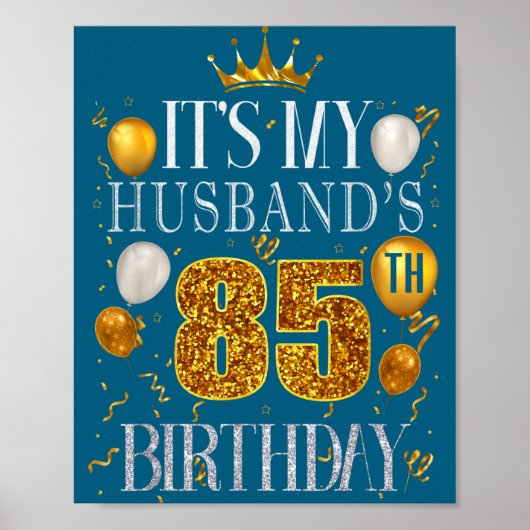 Poster C'est l'anniversaire des 85 ans de mon mari Illust (Devant)