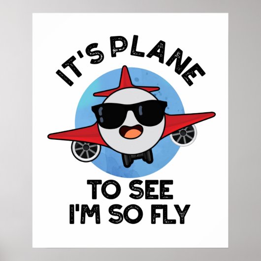 Poster C'est l'avion pour voir que je suis si Fly Funny A (Devant)