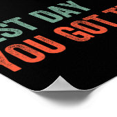 Poster C'est le jour de test que vous avez ce jour de tes (Coin)