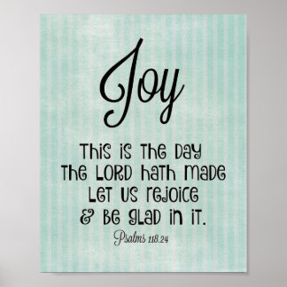 Poster C'est le jour où le Seigneur a fait la Bible Verse
