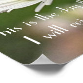 Poster C'est le jour où le Seigneur a fait le verset bibl (Coin)