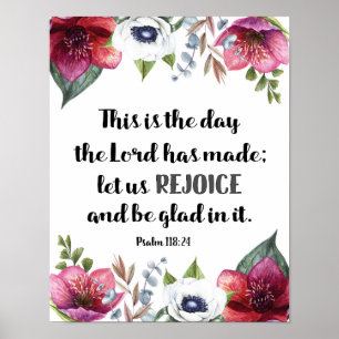 Poster C'est le jour où le Seigneur avait fait des fleurs