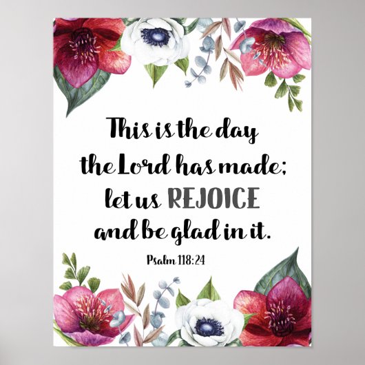 Poster C'est le jour où le Seigneur avait fait des fleurs (Devant)