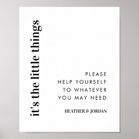 Poster C'est le panneau de la salle de bain Mariage Littl (Devant)