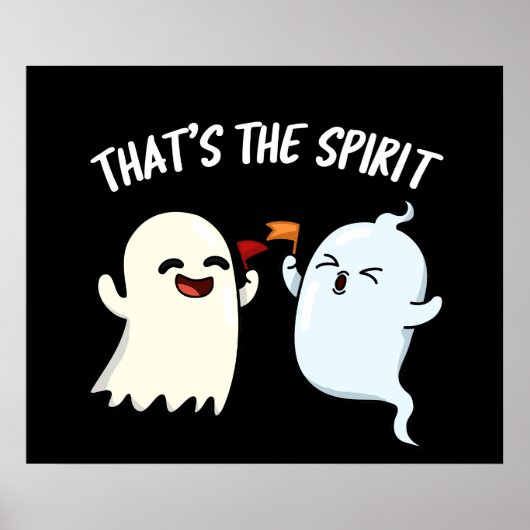 Poster C'est le Spirit Funny Ghost Pun Dark BG (Devant)