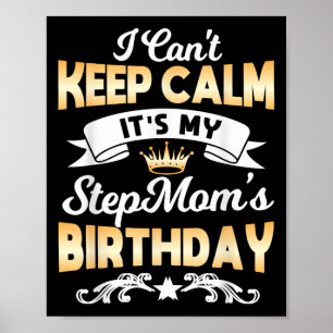 Poster C'est le T-shirt d'anniversaire de ma belle-mère,
