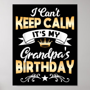 Poster C'est le T-shirt d'anniversaire de mon grand-père,