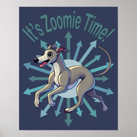 Poster C'est le temps de Zoomie Greyhound (Devant)
