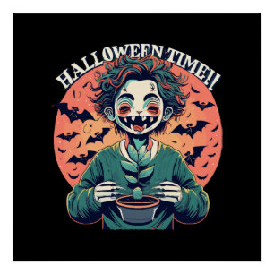 Poster C'est le temps d'Halloween, mais c'est en fait un