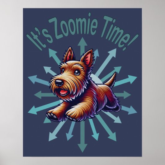 Poster C'est le temps Zoomie Brown Scotty (Devant)
