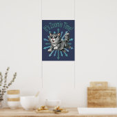 Poster C'est le temps Zoomie Chat Tabby Gris (Cuisine)