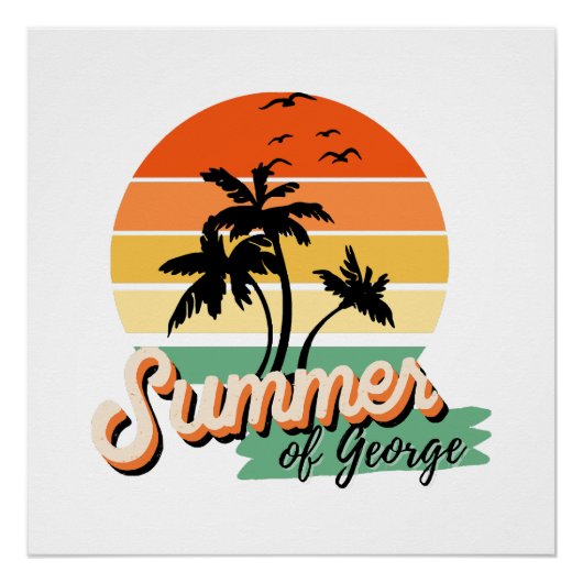 Poster C'est l'été de George (Devant)
