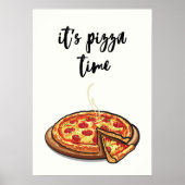 Poster C'est l'heure de la pizza (Devant)