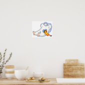 Poster C'est l'heure de la sieste. Enveloppé de chaleur. (Cuisine)