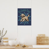 Poster C'est l'heure de Zoomie Labradoodle (Cuisine)