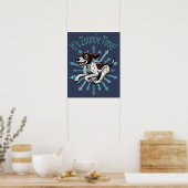 Poster C'est l'heure de Zoomie Pointer allemand à poil co (Cuisine)
