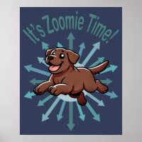 C'est l'heure de Zoomie Time Chocolate Lab