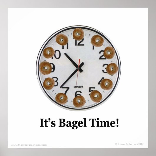 Poster C'est l'heure des Bagels ! (Devant)