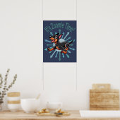 Poster C'est l'heure des Zoomies Doberman Pinscher (Cuisine)