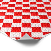 Poster C'est l'heure du barbecue ! Tissu de table À damie (Coin)