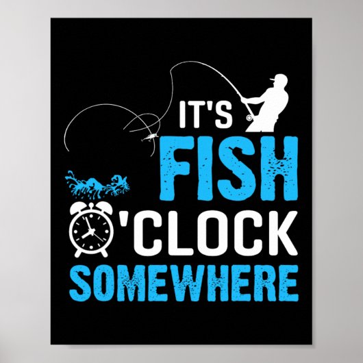 Poster C'est l'heure du poisson quelque part (Devant)