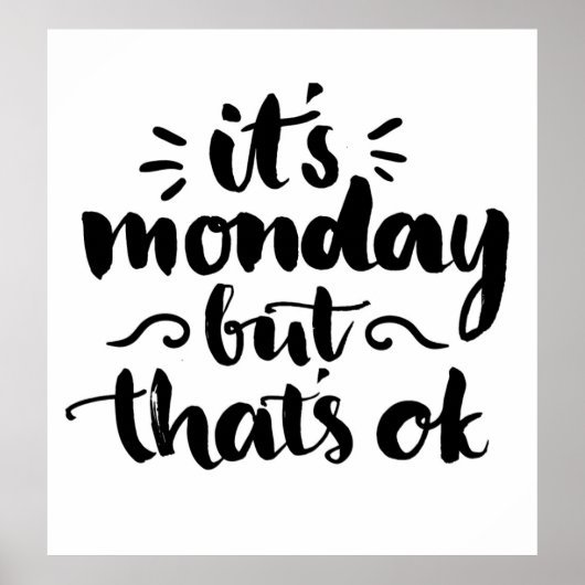 Poster C'est lundi, mais c'est bon (Devant)