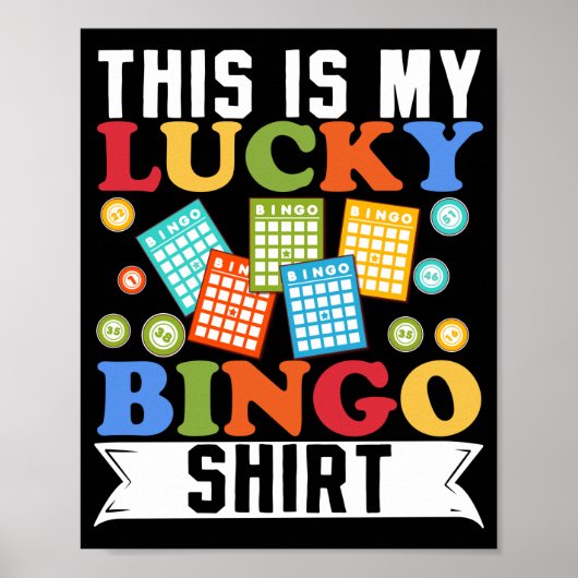 Poster C'Est Ma Chance Chemise De Bingo Drôle Jeu (Devant)