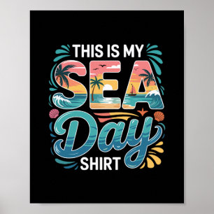 Poster C'est ma chemise de jour de mer drôle de famille d