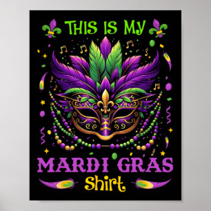 Poster C'Est Ma Chemise Mardi Gras Funny Maillot Hommes F