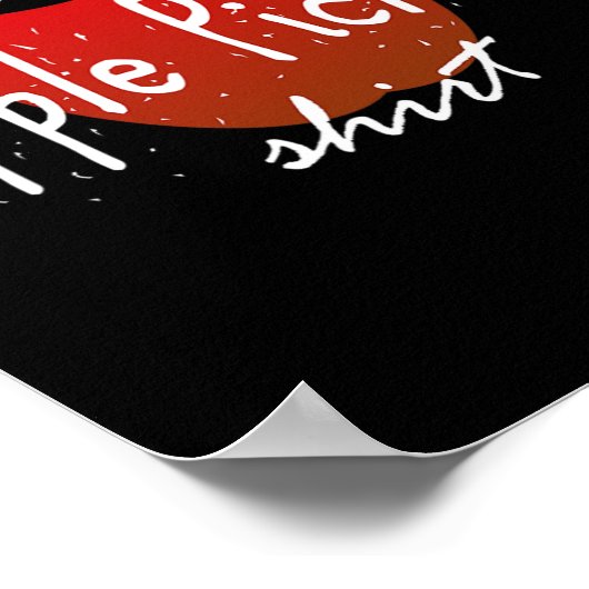 Poster C'est ma cueillette de pommes Fun automne moisson (Coin)