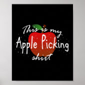 Poster C'est ma cueillette de pommes Fun automne moisson (Devant)
