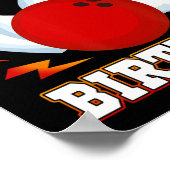 Poster C'est ma fête de quilles d'anniversaire (Coin)